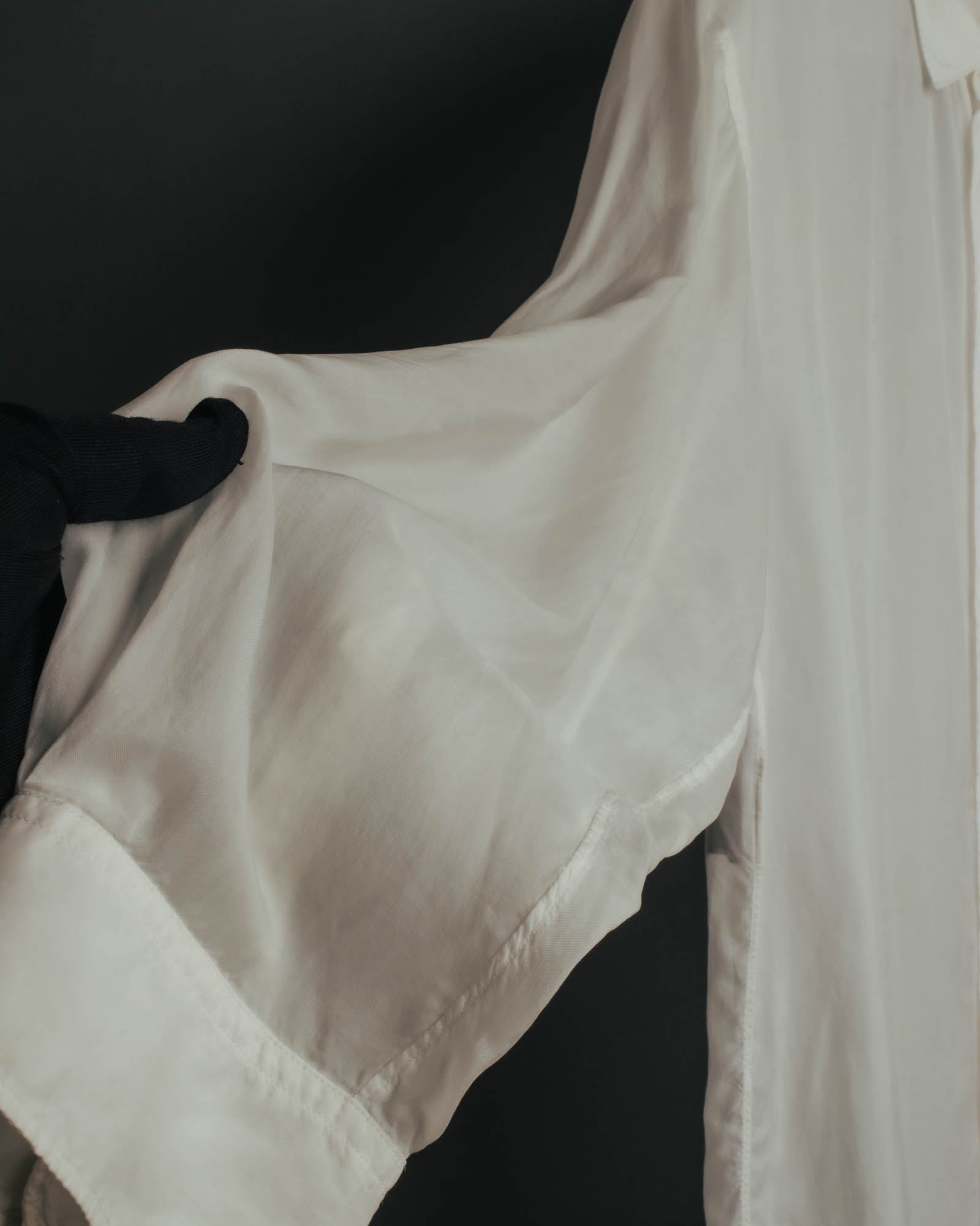 “Maison Margiela” 2018’s-20’s Cupro sheer white shirt