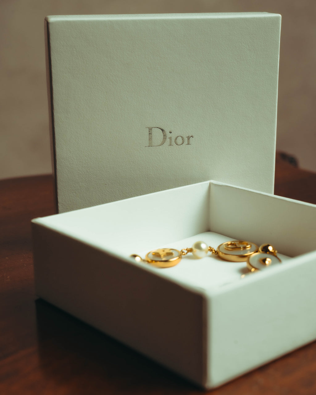 "Christian Dior" 20's Iridescent mother of pearl charm bracelet