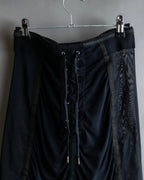 "JEAN PAUL GAULTIER MAILLE FEMME" Sheer shirring design design half pants