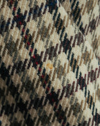 "GUCCI" 80's-early 90's Checked wool cashmere double-breasted jacket