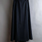 "JEAN PAUL GAULTIER" Asymmetric front＆rear design maxi length wool skirt