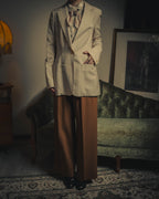 –SPECIAL– "Hermès" 90's-00's Lustrous mohair single-breasted blazer