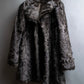 "EMBA" Large collar mid length fur coat