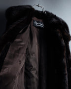 -SPECIAL- "Christian Dior Boutique Paris" 70's-80's Panel work design 100% mink fur coat