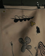"Christian Dior" 2010's Modern surrealist trump print silk scarf