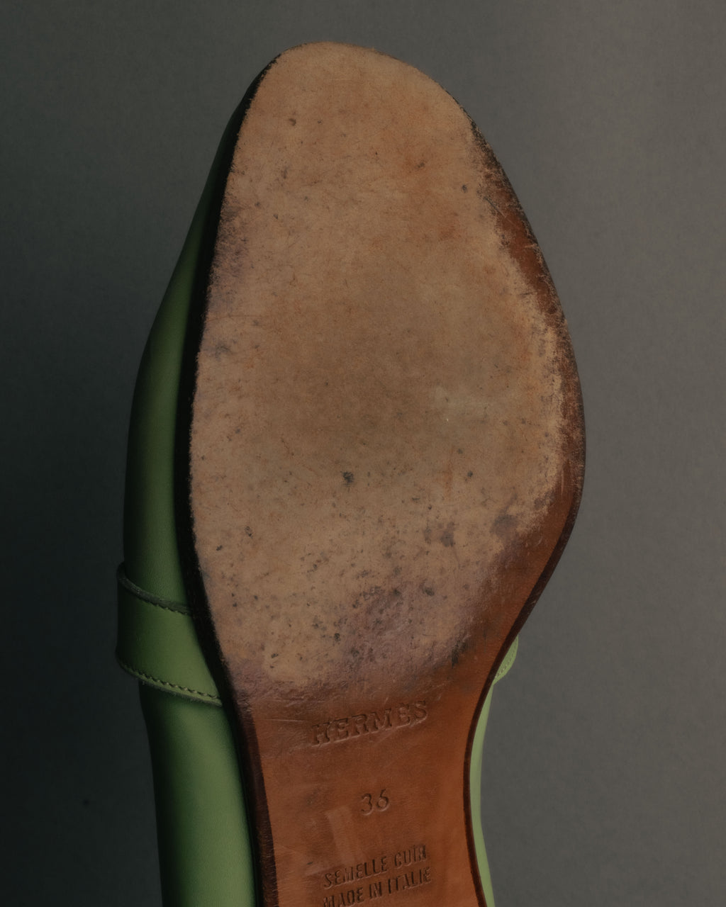 “Hermès” 90’s-00’s Kelly buckle leather loafer