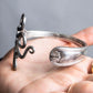 "CASAMOUA" Vintage silver folk motif bangle