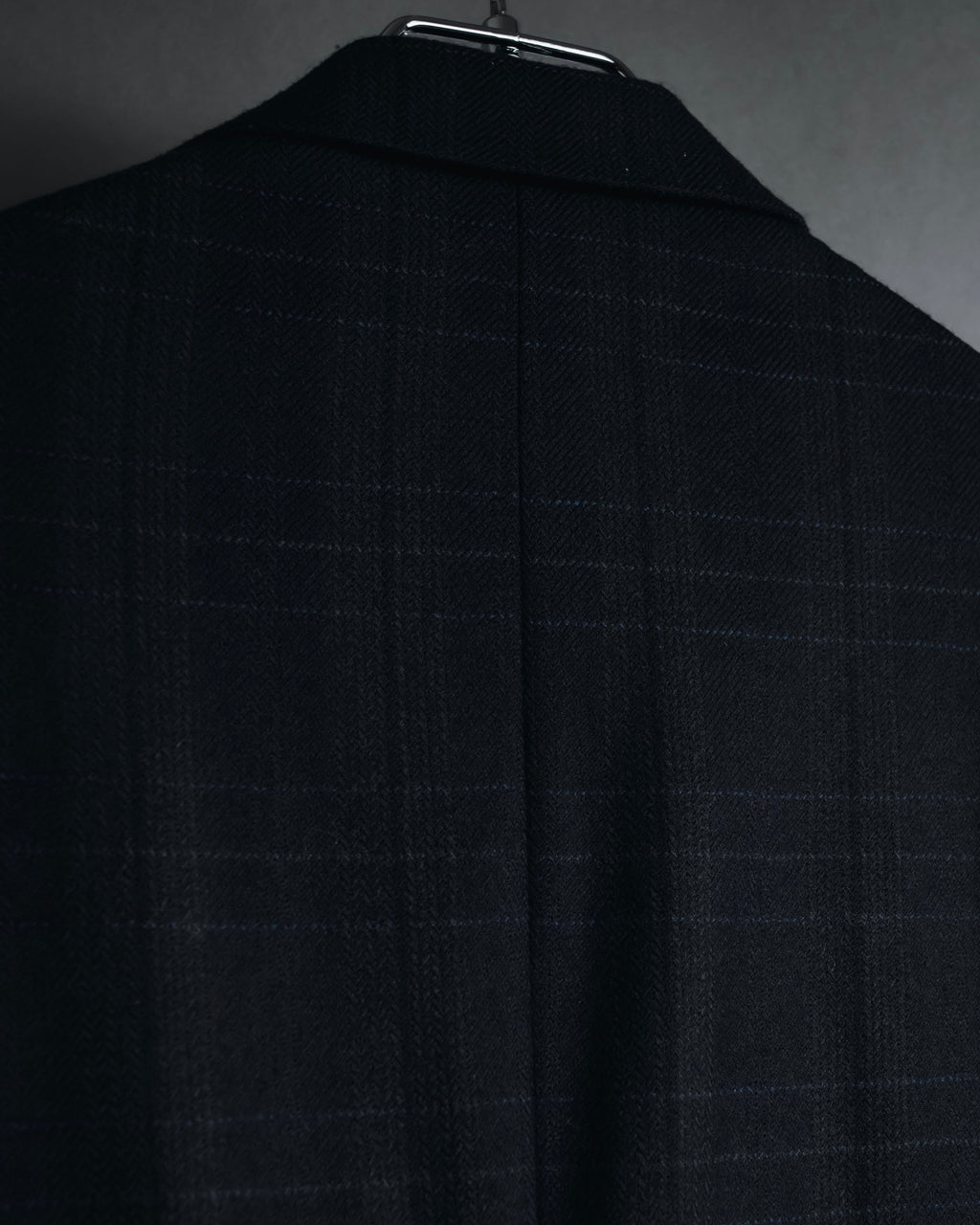 "Burberrys" 90’s dark check wool cashmere blend tailored jacket