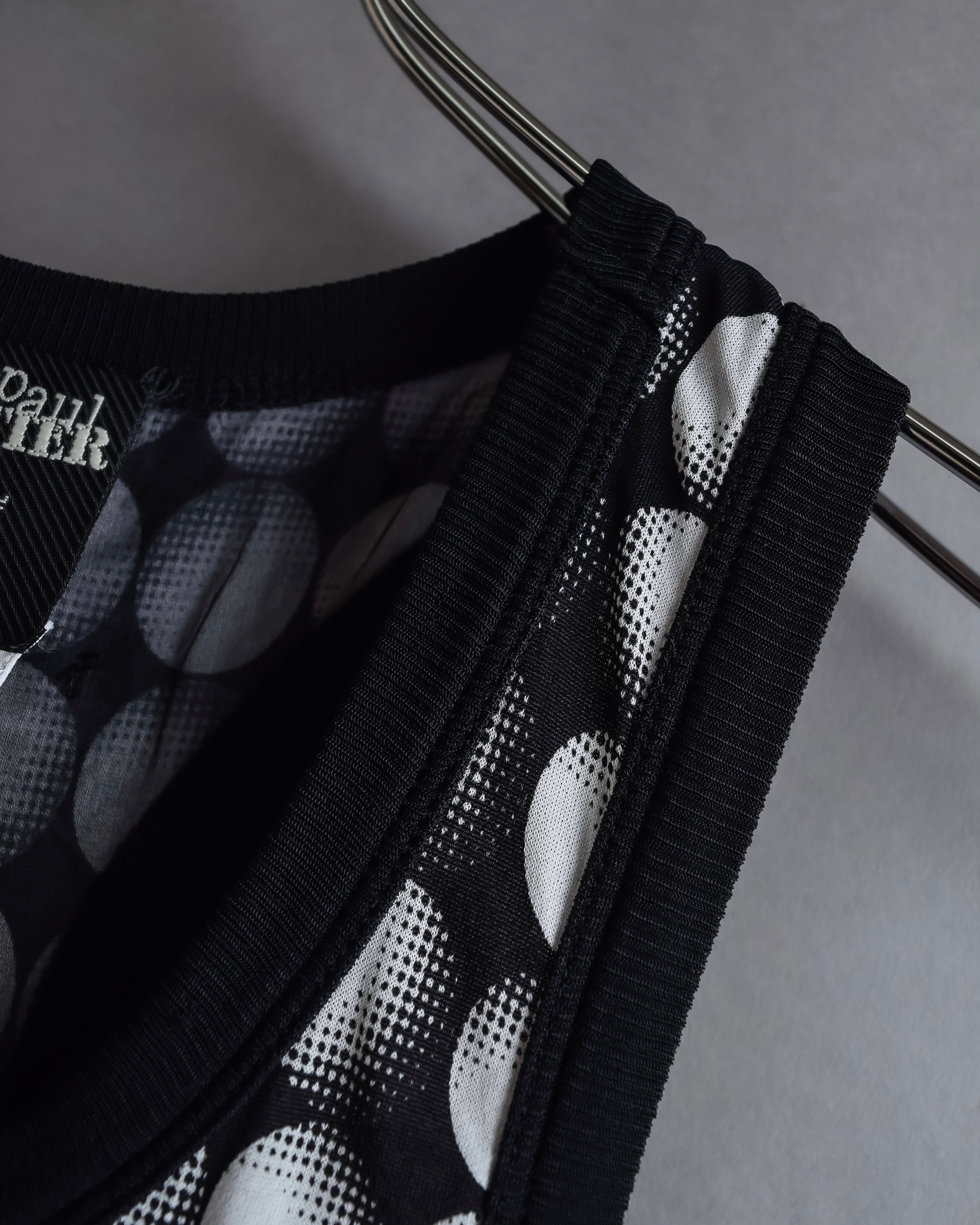 "JEAN PAUL GAULTIER MAILLE FEMME" Layered dot illusion mesh dress