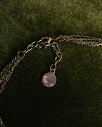 "Christian Dior" Rhinestone logo choker necklace