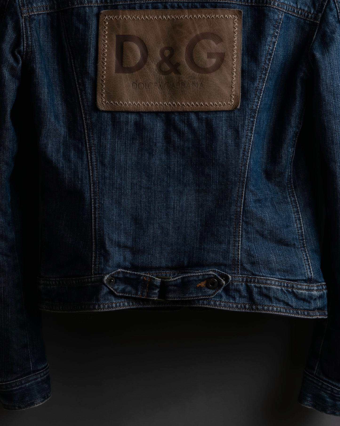 "Dolce & Gabbana" Cutting stitch detail denim jacket