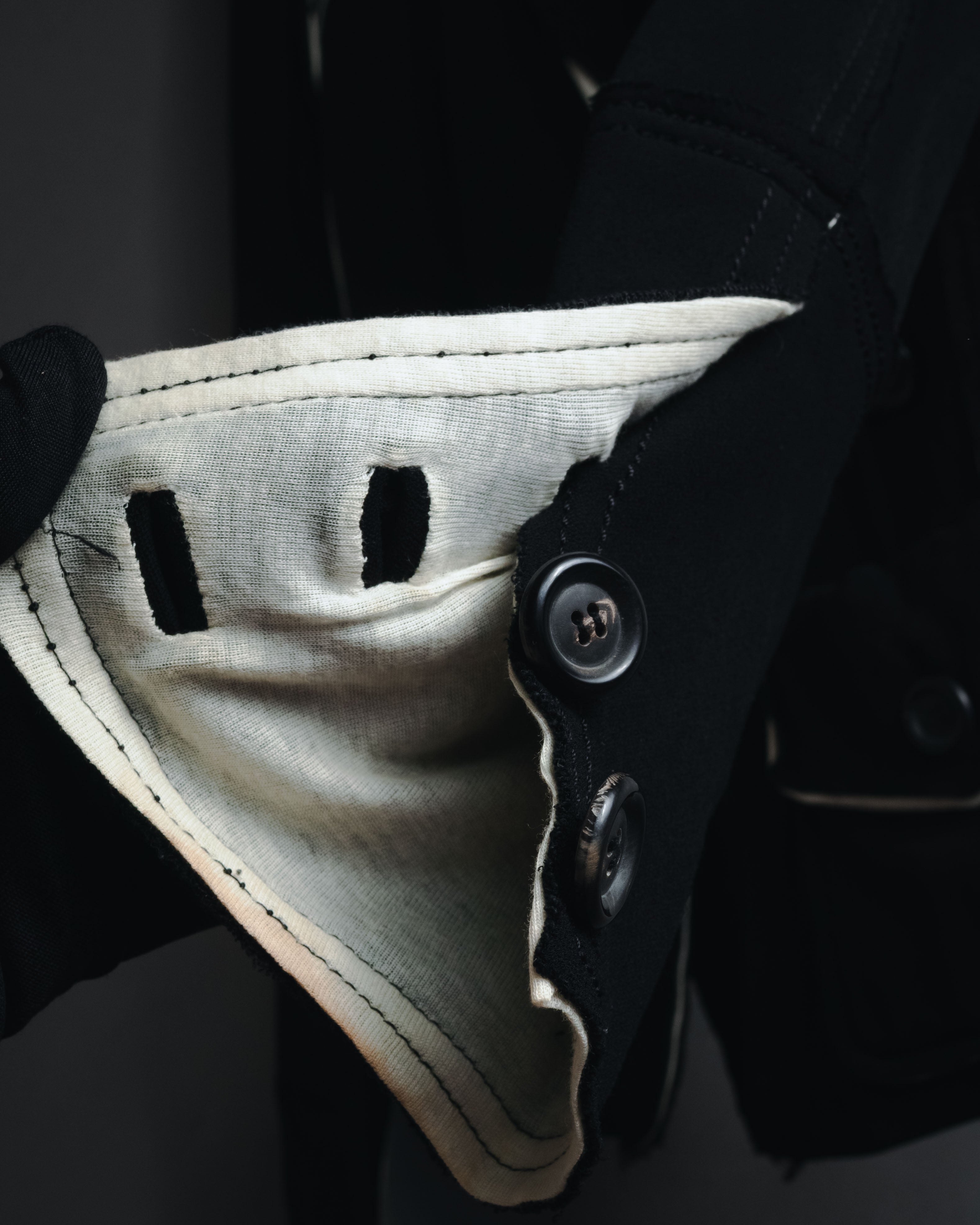 "Donna Karan" Contrast piped tailored jacket