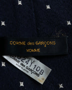 "COMME des GARCONS
 HOMME" Square diamond pattern sample necktie