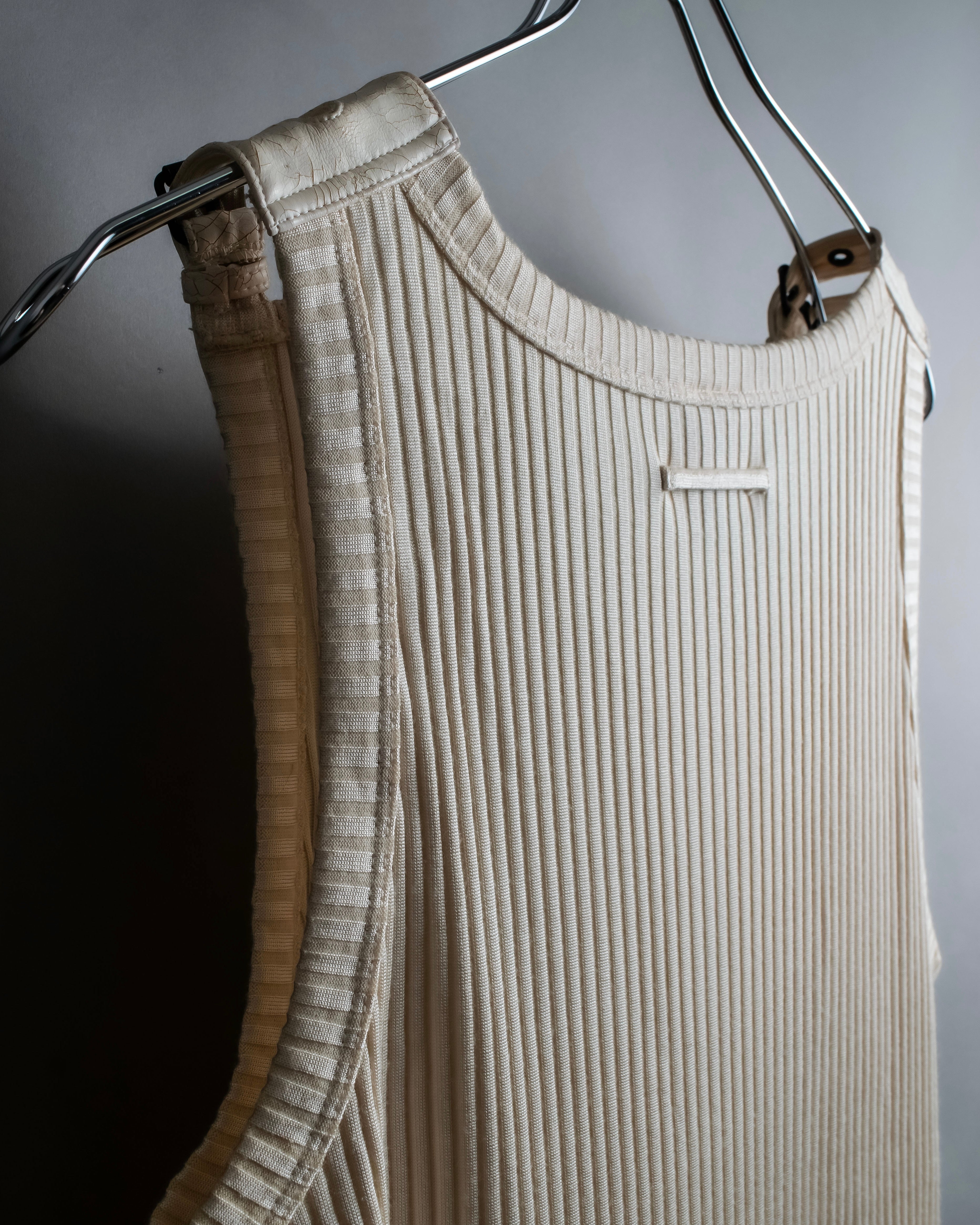 “Jean Paul Gautier” Double belted shoulder designed tank top