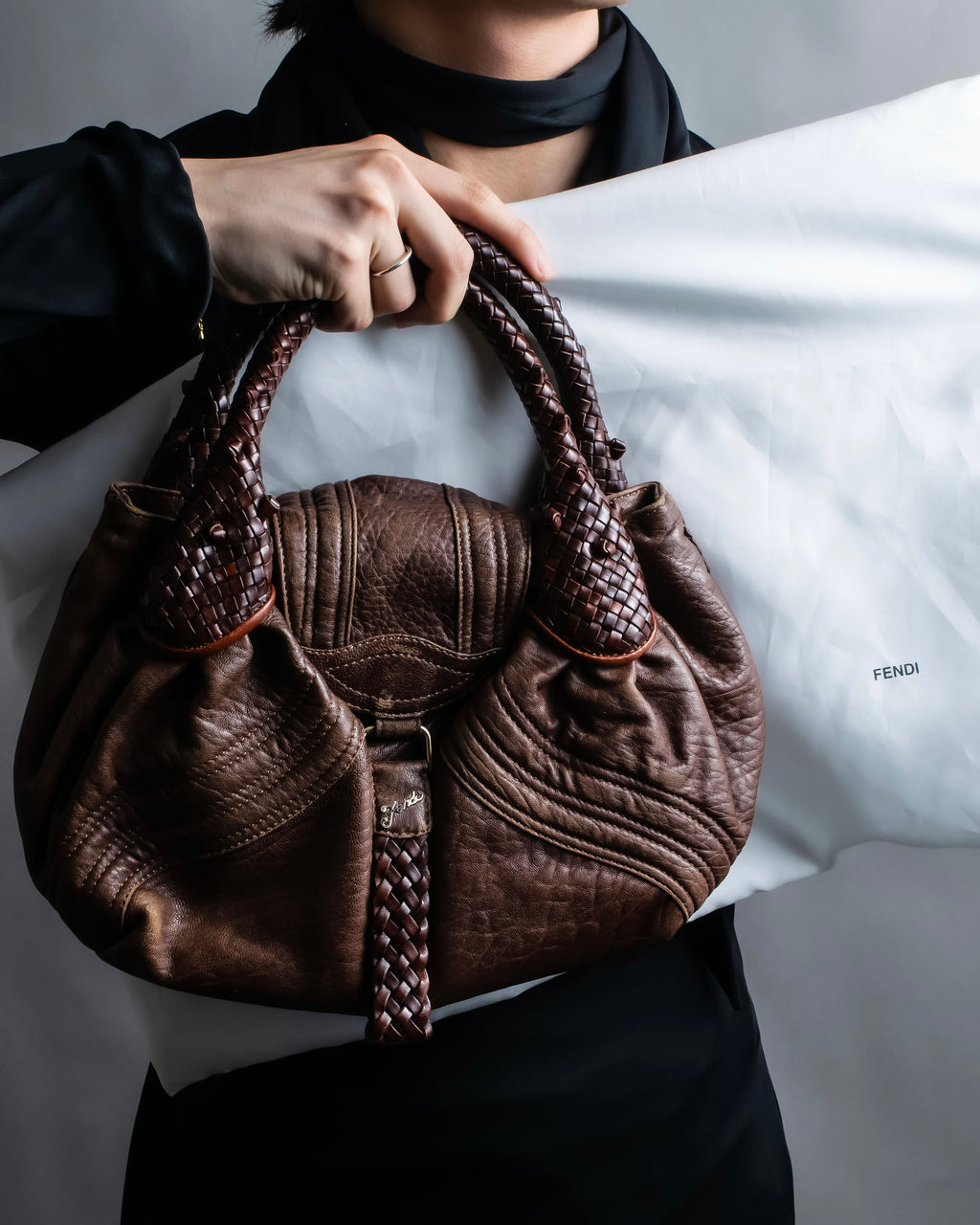 "FENDI" Brown color edition Spy bag