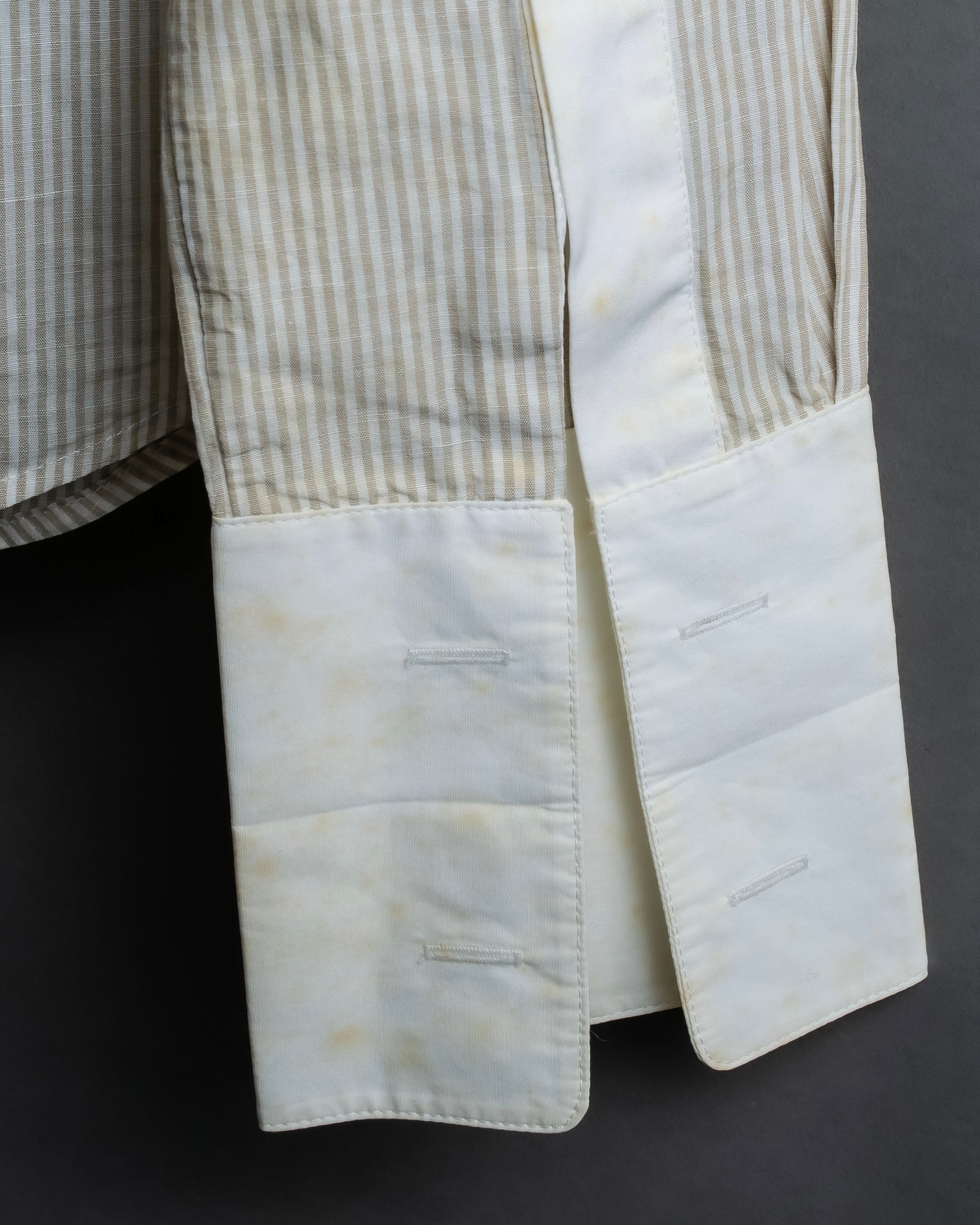 "LOUIS VUITTON" Ribbon frill design regular collar shirt