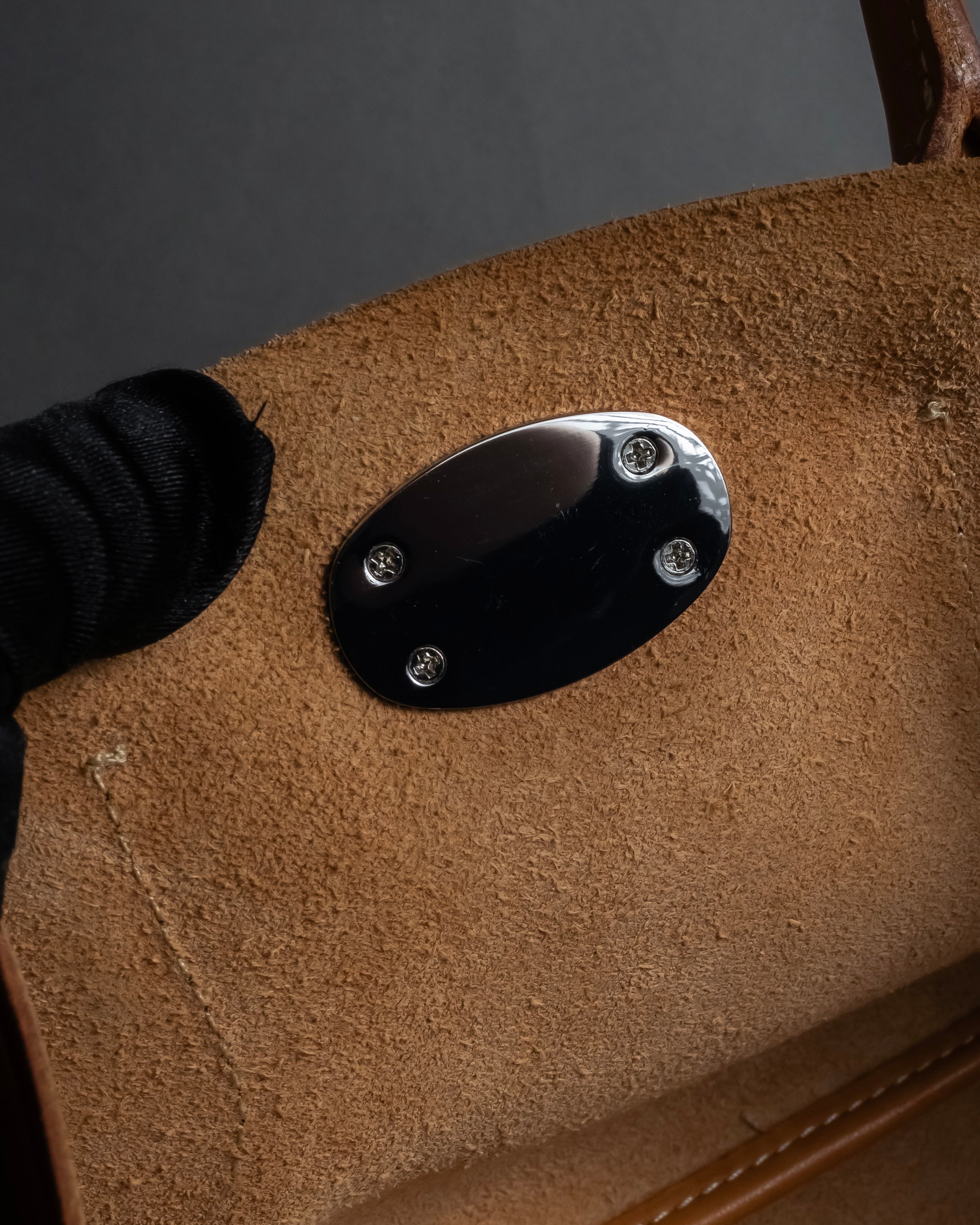 "Ralph Lauren" Metal stud design 2-way leather bag