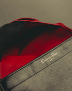 "Christian Dior" 80's-90's Black and red bifold wallet