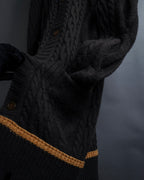 "Vivienne Westwood" Orb logo engraved cable knit cardigan