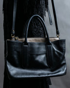 "GIANNI CHIARINI" High quality leather 2way shoulder bag