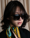 "GUCCI" Horsebit motif temple design big square frame sunglasses