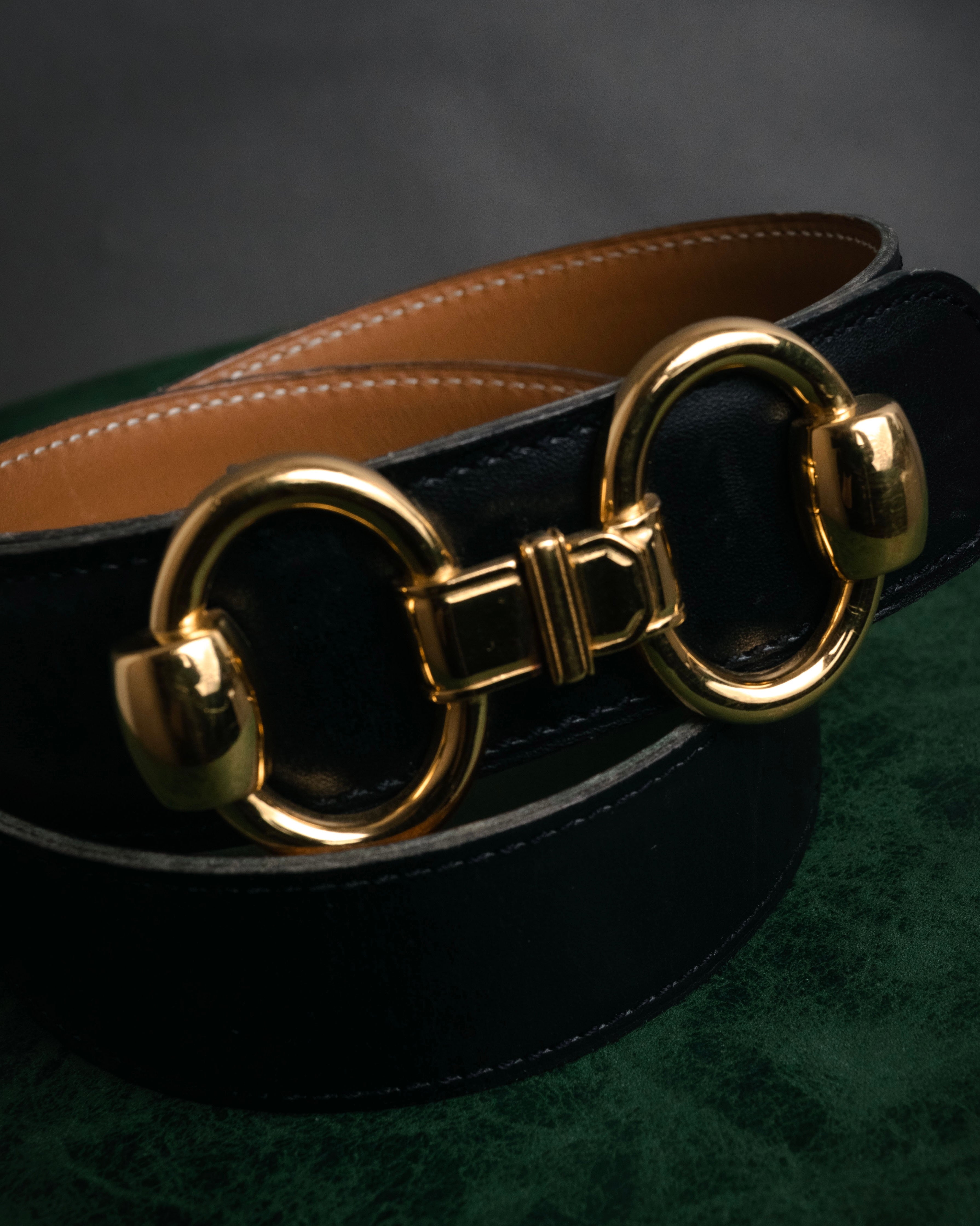 “HERMÈS” 90’s Horsebit leather belt