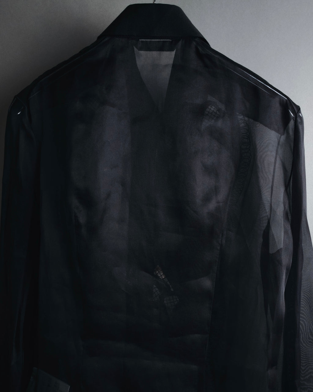 "LOEWE" 2014AW Sheer embroidered shirt
