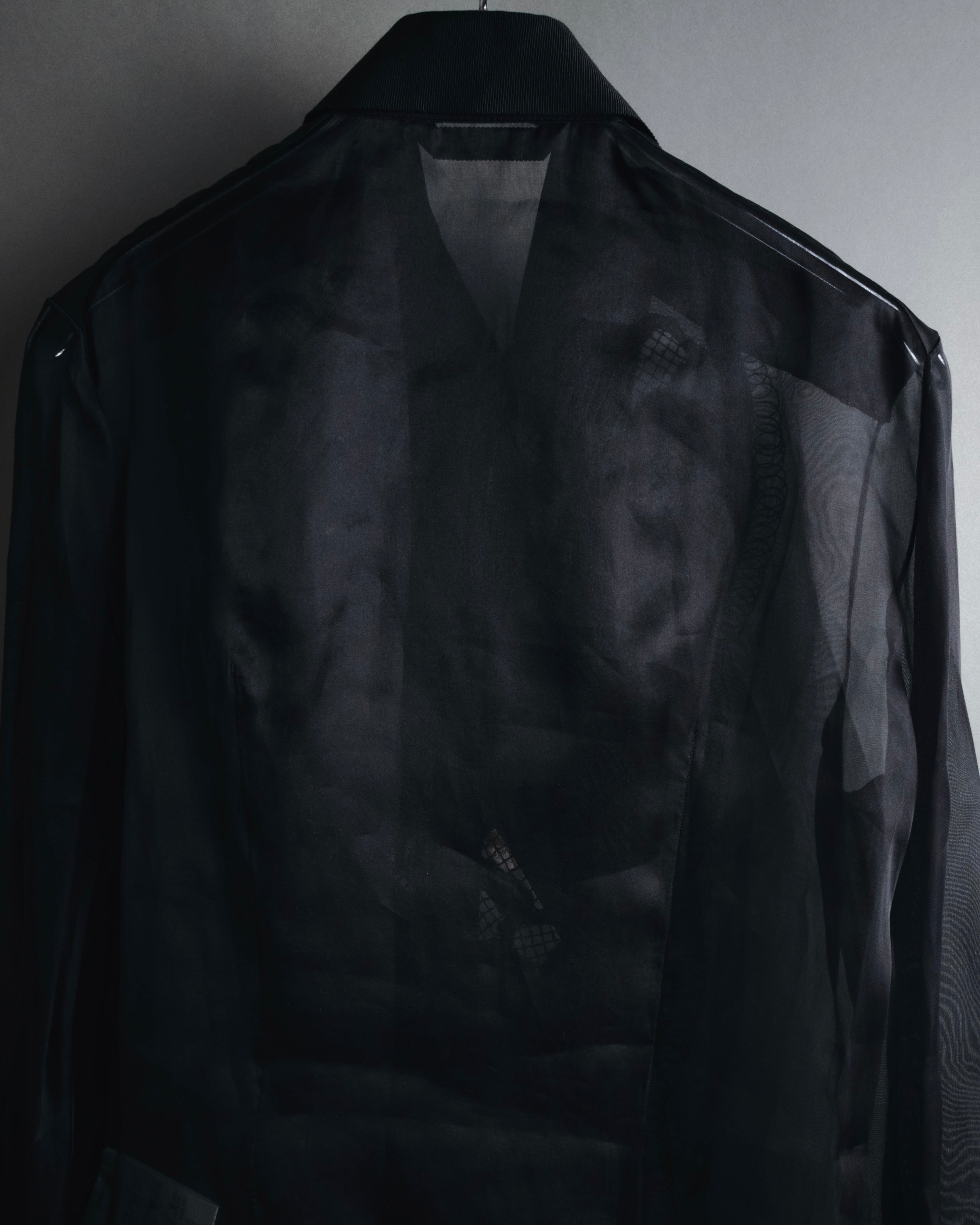 "LOEWE" 2014AW Sheer embroidered shirt
