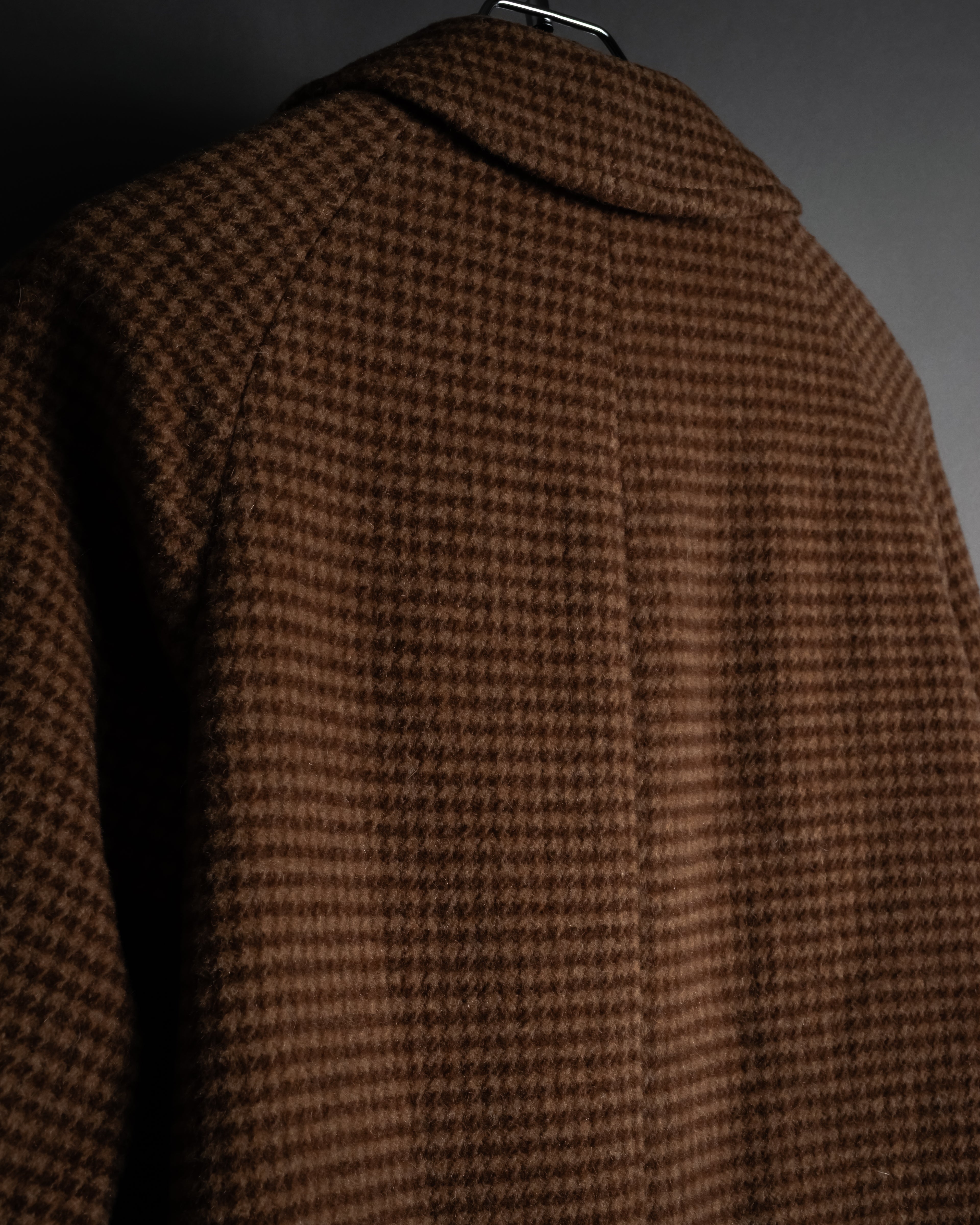 "Burberrys" 80’s-90’s Belted tweed check coat