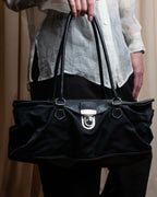 "PRADA" Nylon leather combination one shoulder bag