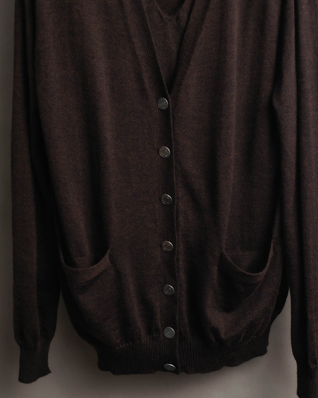 -SPECIAL- “HERMES” 00’s Cashmere cardigan and sleeveless knit twin set
