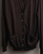 -SPECIAL- “HERMES” 00’s Cashmere cardigan and sleeveless knit twin set