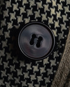 "Emporio Armani" 90’s Houndstooth piped crest blazer