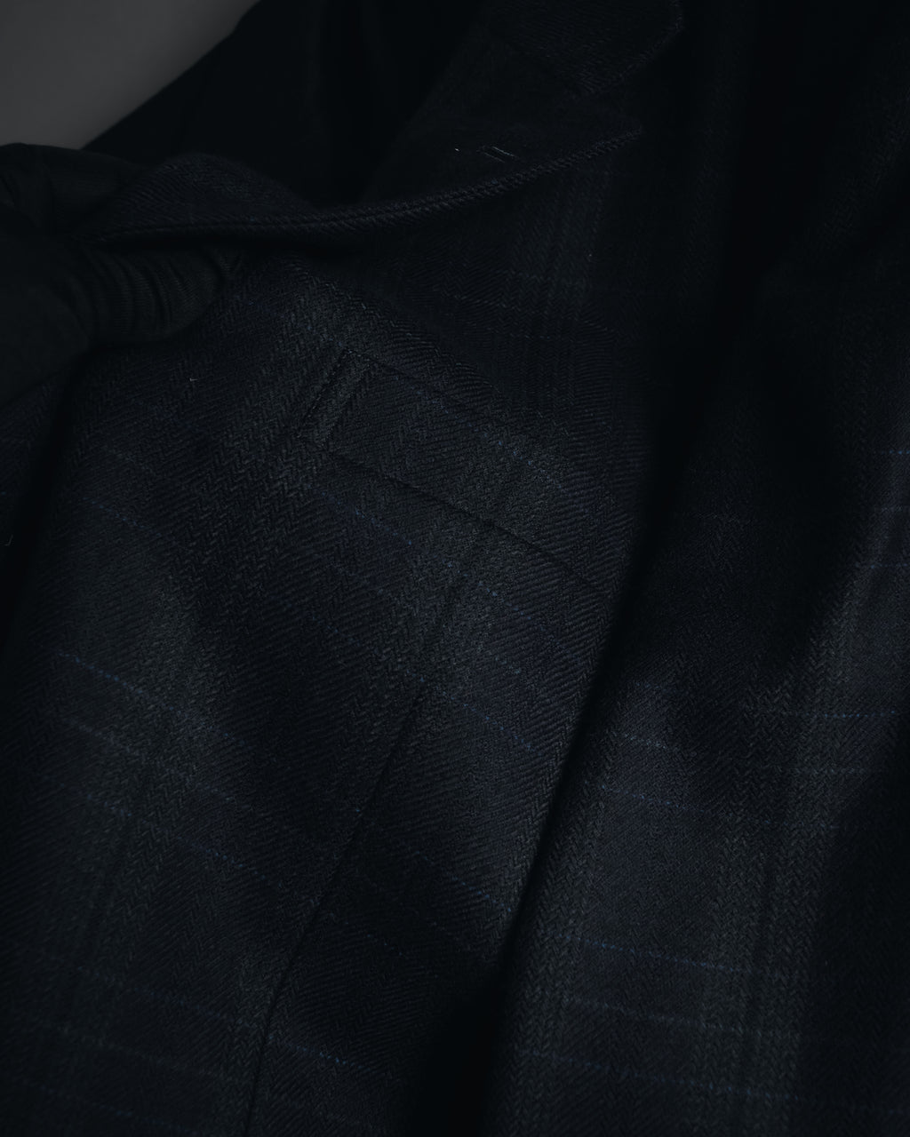 "Burberrys" 90’s dark check wool cashmere blend tailored jacket