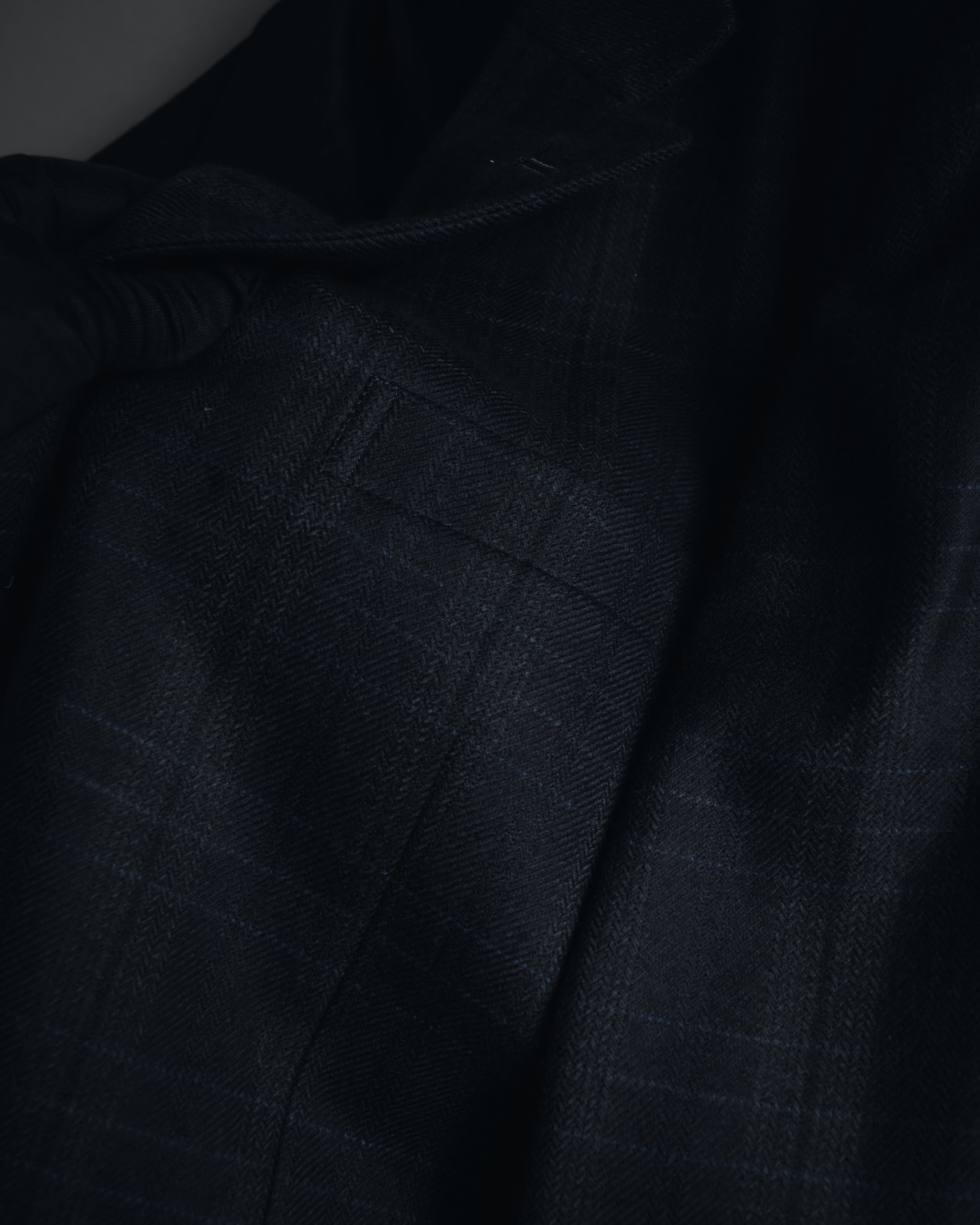 "Burberrys" 90’s dark check wool cashmere blend tailored jacket