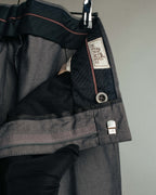 -SPECIAL- “HERMÈS” 1998-00’s Leather trimmed tailored trousers