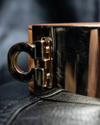 "Ferragamo" Gancini motif leather bangle