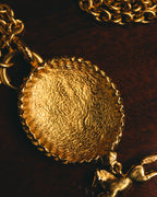 -SPECIAL- “CHANEL” 90’s-00’s Horse motif medallion chain necklace