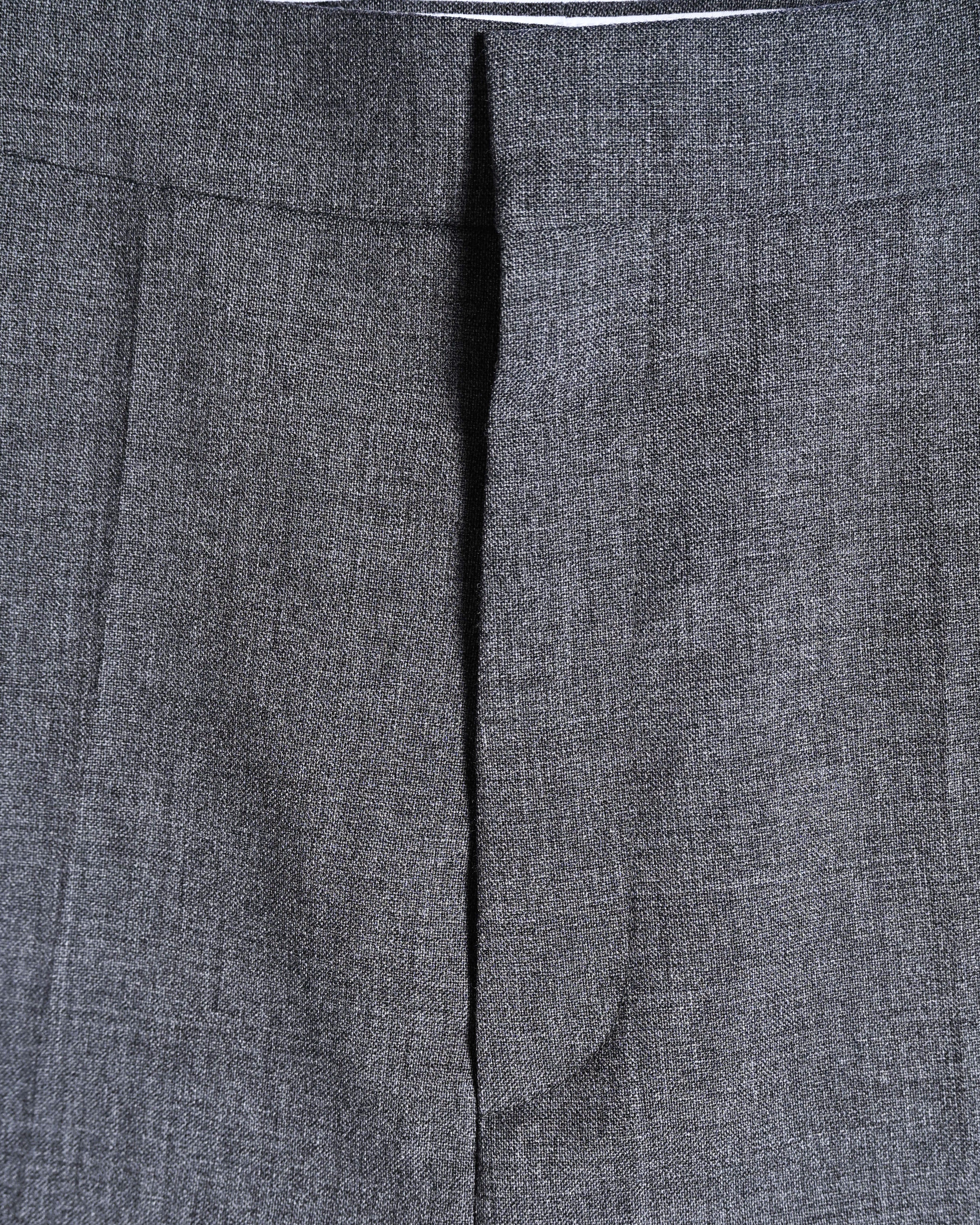 LOEWE by Jonathan Anderson/ High Waisted Beautiful Straight Silhouette Trousers Gray