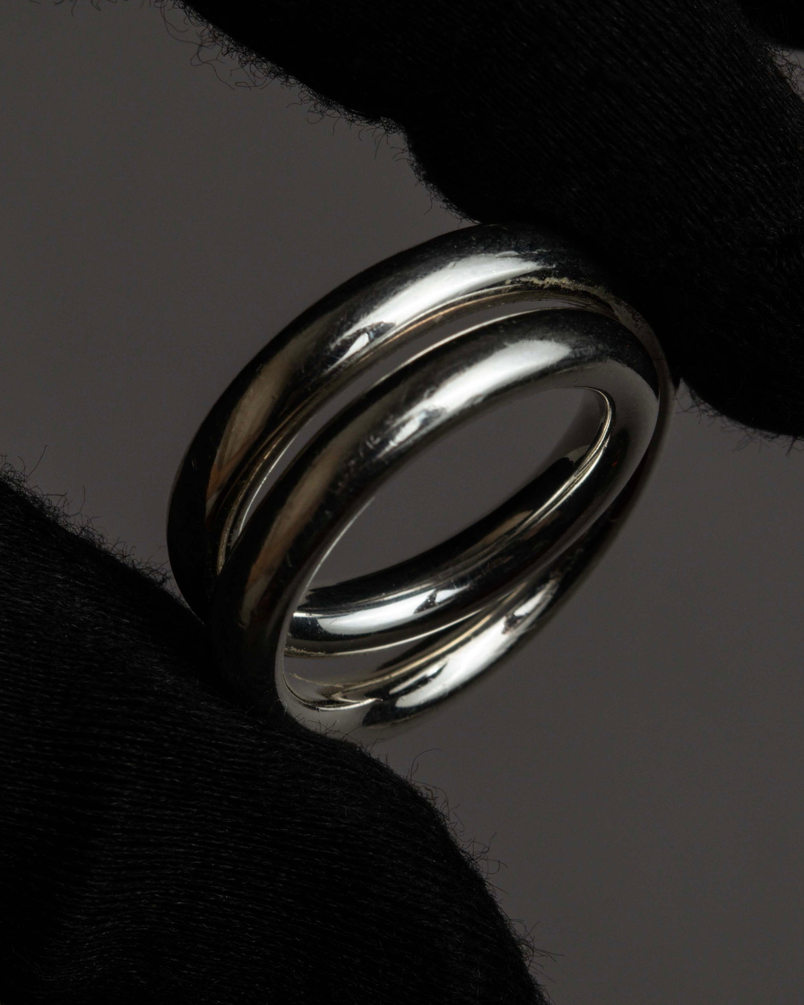 "HERMES" Vertige polished silver 925 ring