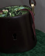 "KENZO" Camouflage design drawstring leather bag