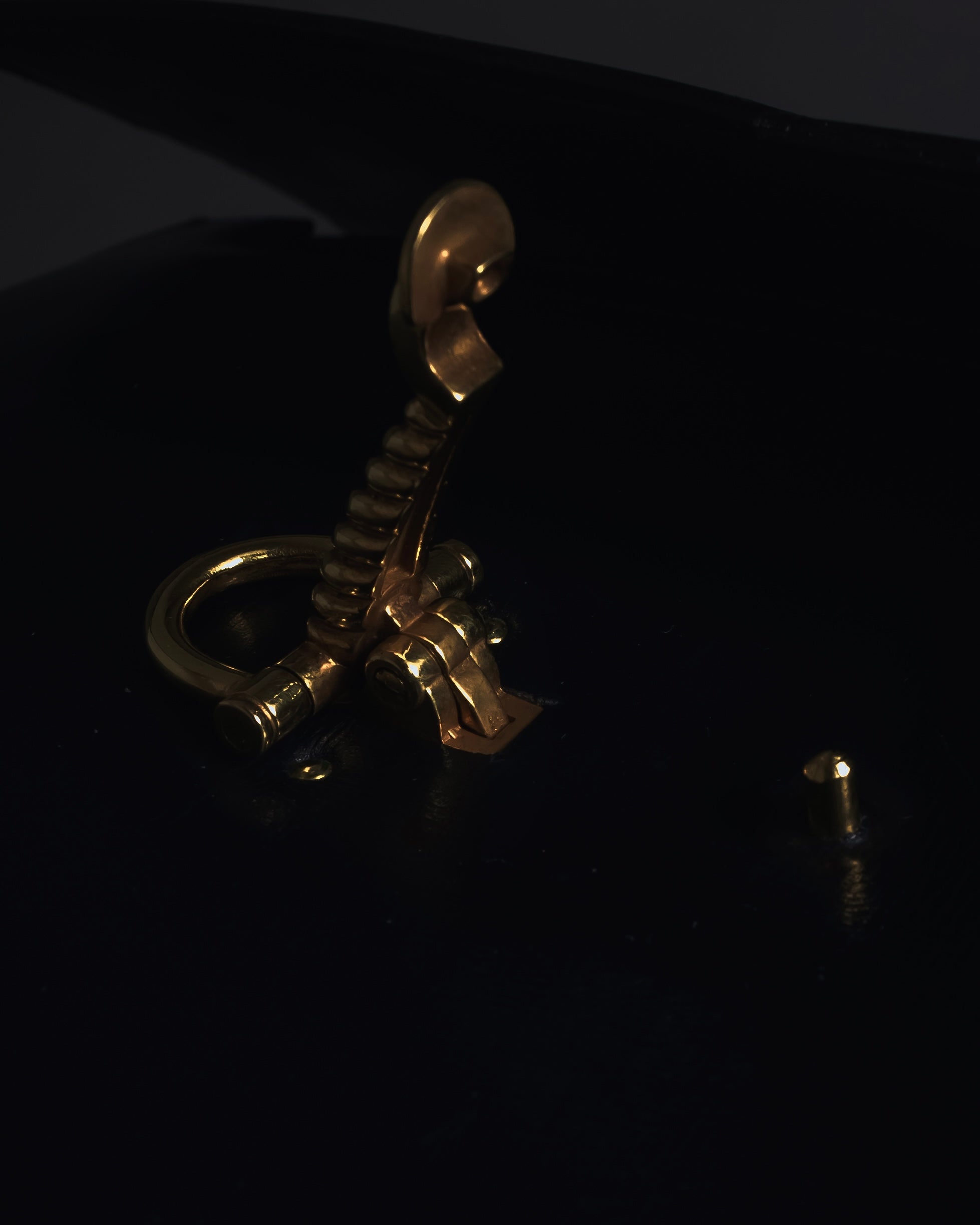 -SPECIAL- "HERMES" 60’s early sandrine box dark blue calf bit bag