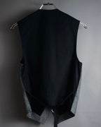 "Christian Dior" 23SS half double-breasted structured gilet
