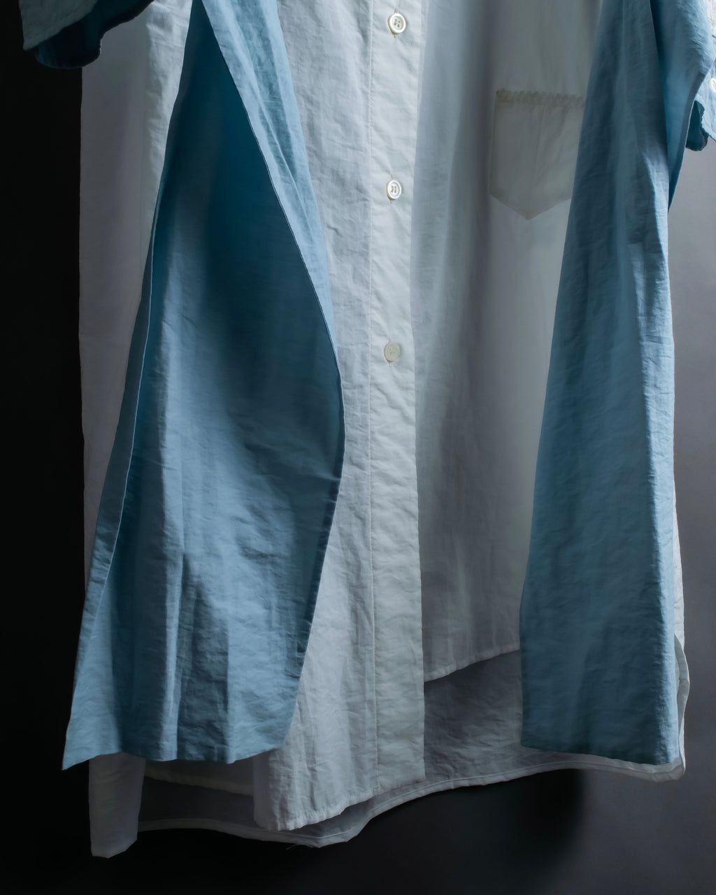 "LOEWE" Asymmetrical waist ribbon design long shirt