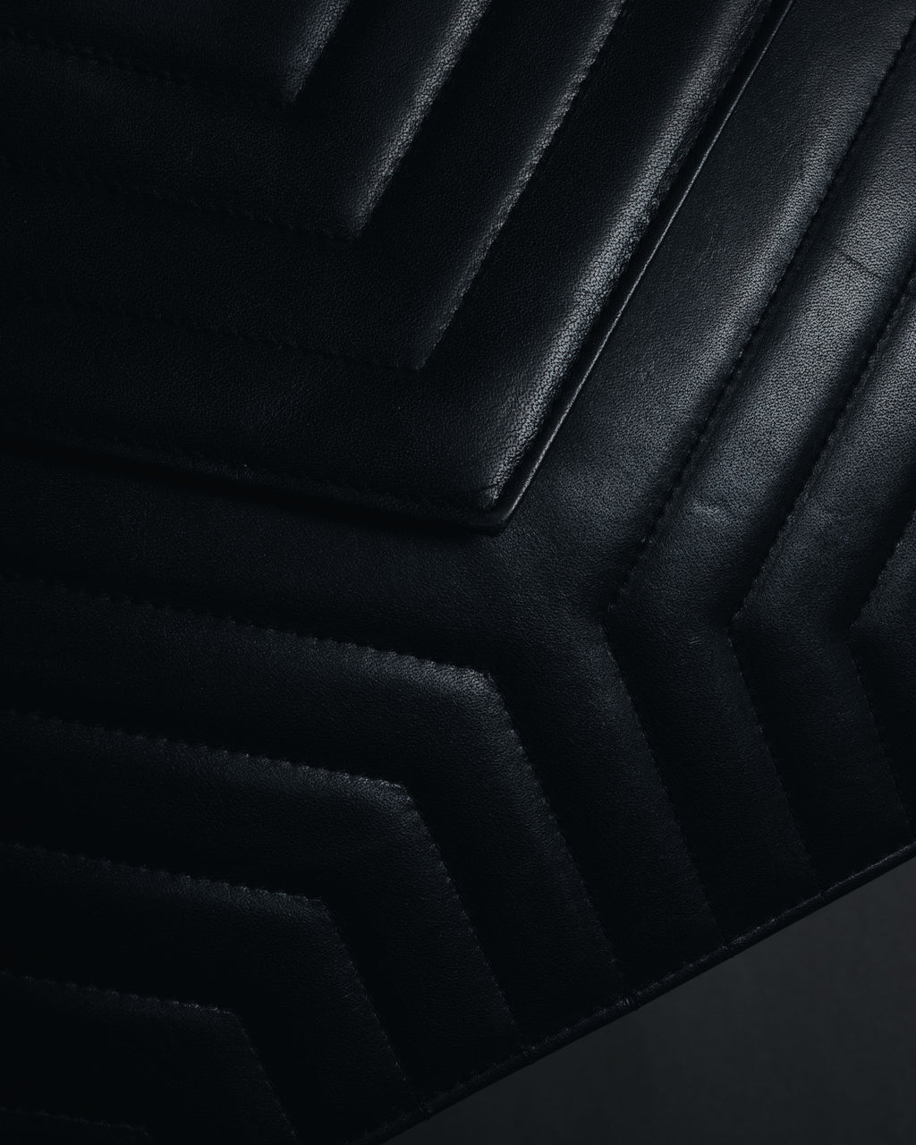 "Yves Saint Laurent" Late 80’s–early 90’s chevron quilted cassandre shoulder bag