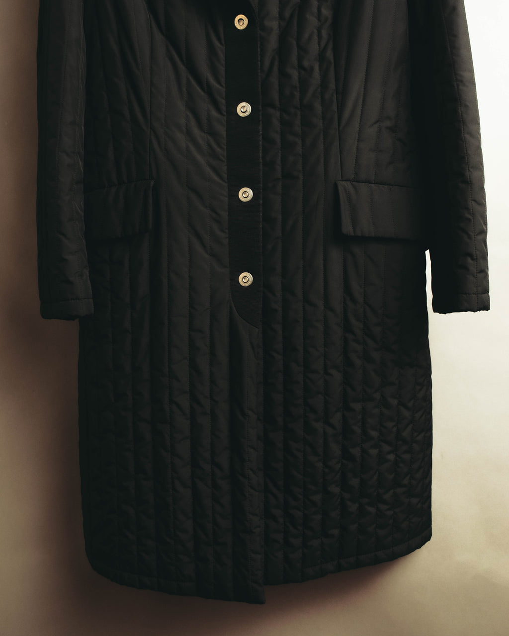 “Salvatore Ferragamo” 00’s-10’s Padded tailored long coat