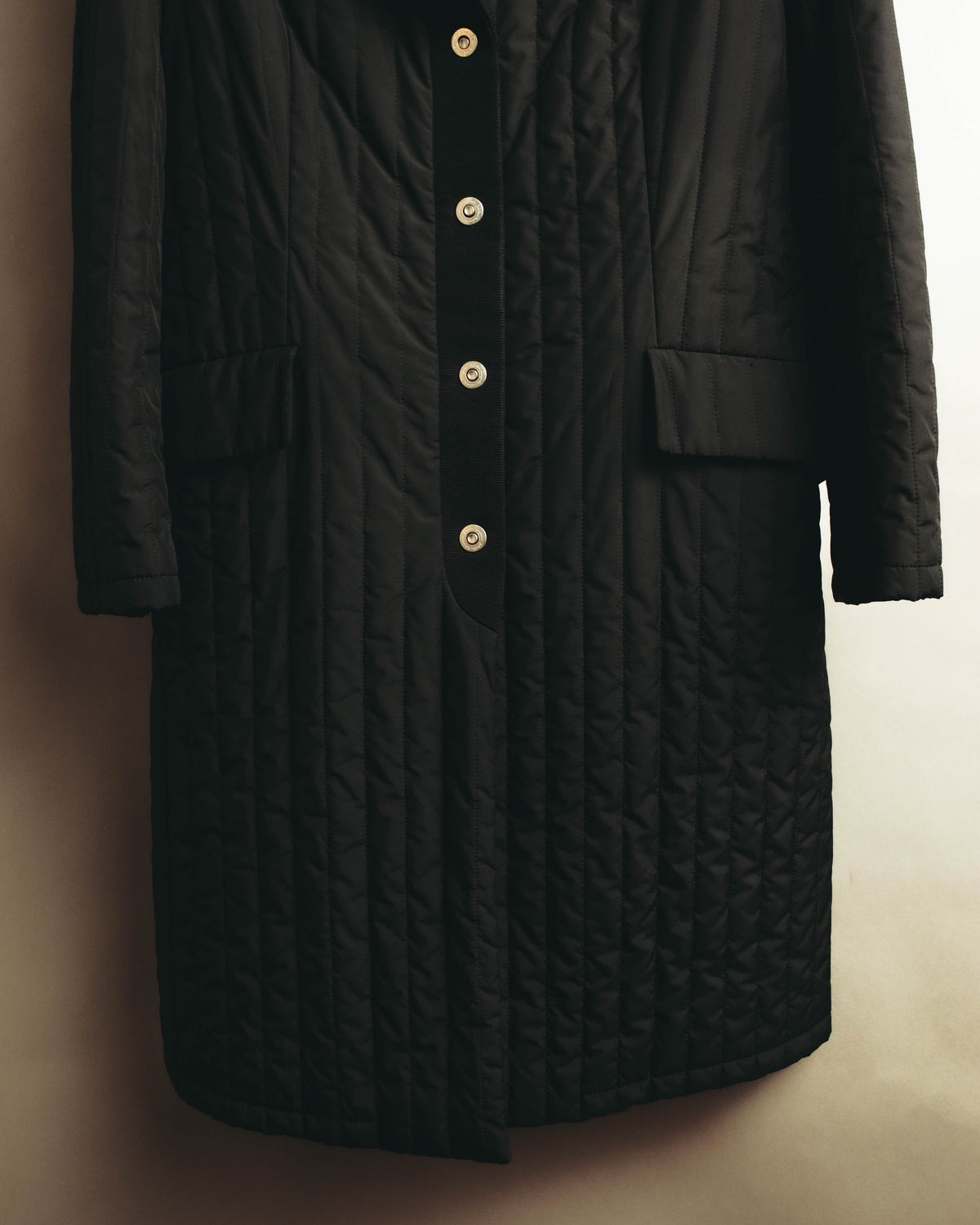 “Salvatore Ferragamo” 00’s-10’s Padded tailored long coat