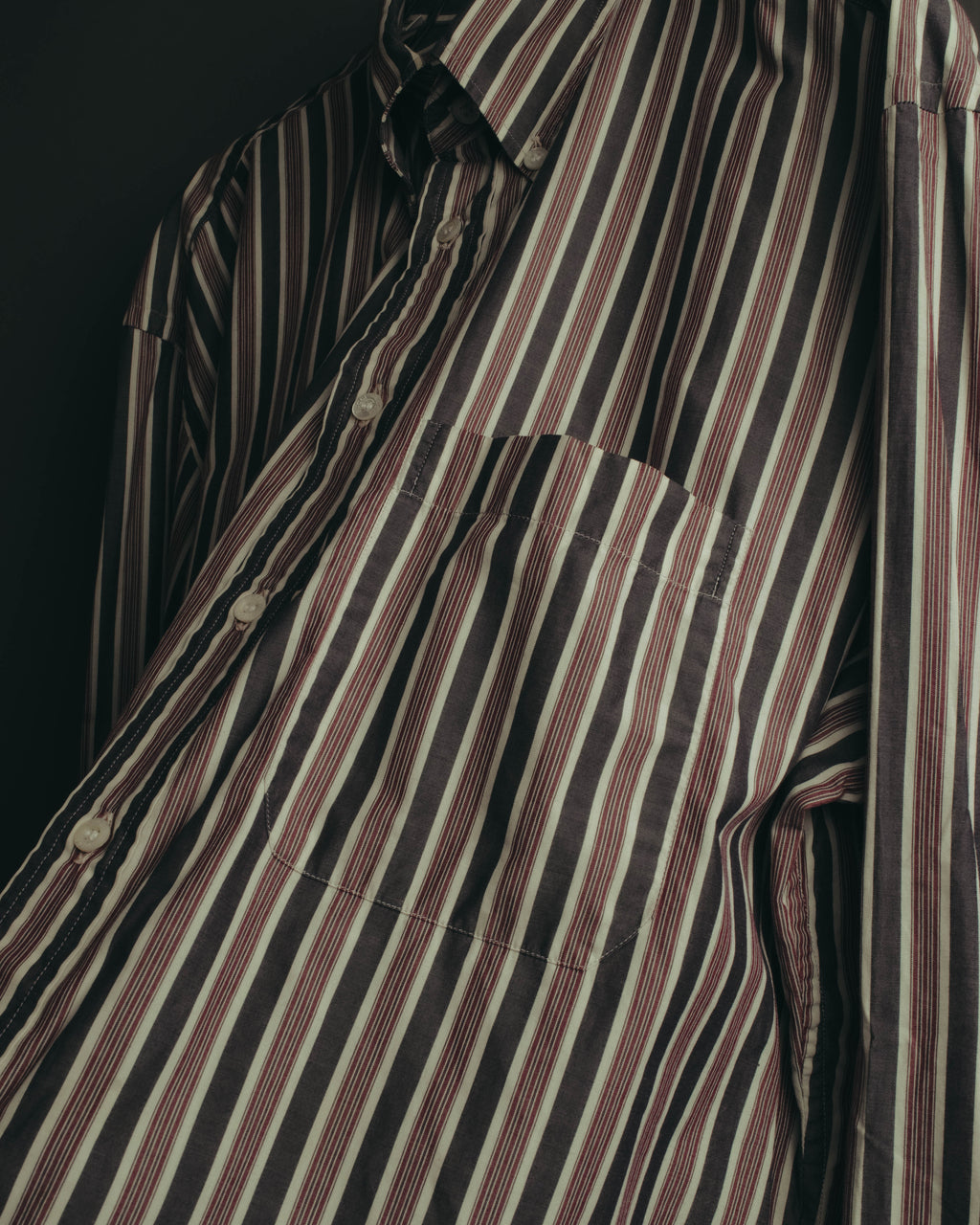 "GUCCI" 90's-00's Striped cotton button-down shirt