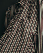 "GUCCI" 90's-00's Striped cotton button-down shirt