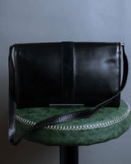 "GUCCI" Saddlery motif crisp design vintage leather shoulder bag